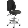 Global Industrial Manager Stool - 360&#176; Footrest Without Arms - Black 808698BK